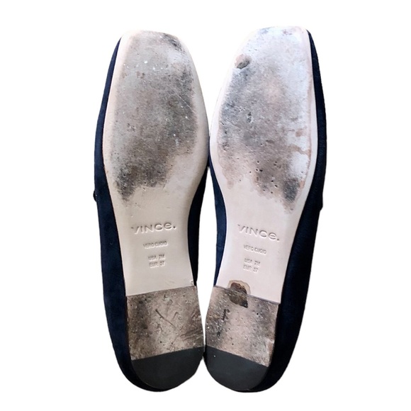 Vince Clark square toe loafers in coastal blue suede, size 7 - Picture 6 of 8